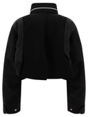 Sacai "Wool Melton X Nylon Twill" Bomber Jacket