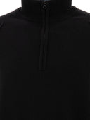 C.P. Company Half Zip Sweater With "Lens" Detail