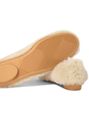 Ferragamo "Noella Fur" Shearling Ballet Flats