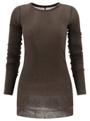 Rick Owens T Shirt With Raw Hem