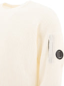 C.P. Company Lens Detail Ribbed Sweater