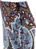 Etro Tulle And Jacquard Velvet Skirt