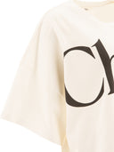 Chloé Cropped Boxy Logo T Shirt