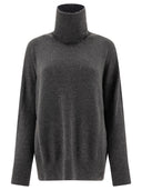 Brunello Cucinelli Cashmere and Silk Coundleneck avec des paillettes