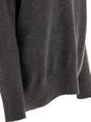 Brunello Cucinelli Cashmere and Silk Coundleneck avec des paillettes