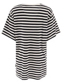 Max Mara Oversized Striped Cotton T Shirt