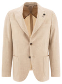 Lardini blazer de lana de lana de pecho individual
