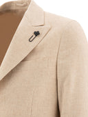 Lardini blazer de lana de lana de pecho individual