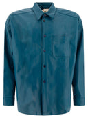 Marni Leather Shirt With Chest Pocket