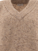 Brunello Cucinelli English Rib Sweater With Monili