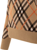 Burberry Check Wool Blend Sweater