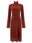 Burberry Check Wool Blend Dress