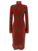 Burberry Check Wool Blend Dress