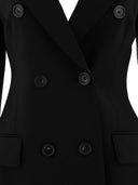 Max Mara Sportmax "Adamo" Wool Stretch Double Breasted Blazer
