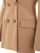 Max Mara Sportmax "Adamo" Wool Stretch Double Breasted Blazer