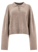 Loulou Studio "Homere" Cashmere Polo Sweater