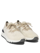 Brunello Cucinelli Cotton Chiné Knit Sneakers