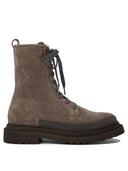 Brunello Cucinelli Combat Boots With Precious Contour