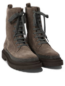 Brunello Cucinelli Combat Boots With Precious Contour