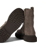 Brunello Cucinelli Combat Boots With Precious Contour