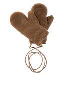 Max Mara Mittens In Teddy Fabric