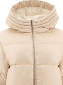 Peserico Down Coat With Punto Luce Detail