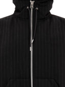Sacai Pinstriped Hooded Jacket