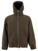 Sacai Pinstriped Hooded Jacket