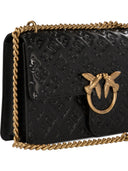 Pinko "Love One Classic" Crossbody Bag With Embossed Logo