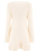 Self Portrait Knit Dress With Buttons