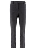 Pantaloni di sigaretta di lana di Brunello Cucinelli con monili