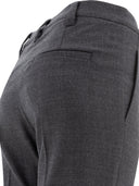 Pantaloni di sigaretta di lana di Brunello Cucinelli con monili