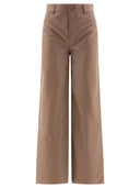 Pantaloni in pelle "Figari" Loulou Studio