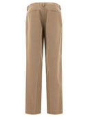 Pantaloni di lana melange jil sander