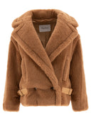 Max Mara Biker Coat in Teddy Fabric