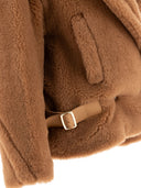 Max Mara Biker Coat in Teddy Fabric