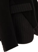 Sacai "Chalk Stripe X Knit" Sweater