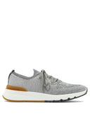 Brunello Cucinelli Cotton Chiné Knit Sneaker
