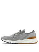 Brunello Cucinelli Cotton Chiné Knit Sneaker