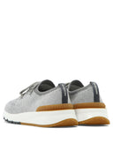 Brunello Cucinelli Cotton Chiné Knit Sneaker