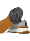 Brunello Cucinelli Cotton Chiné Knit Sneaker