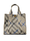 Burberry "Mini Check" Knitted Tote
