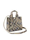 Burberry "Mini Check" Knitted Tote