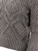Max Mara Sportmax "Narvel" Diamond Knit Crewneck Sweater
