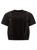 Sacai "Nylon Twill X Cotton Jersey" T Shirt