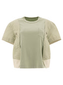 Sacai "Nylon Twill X Cotton Jersey" T Shirt
