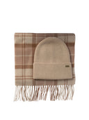 Barbour "Aubrey" sjaal- en beanie -cadeau -set