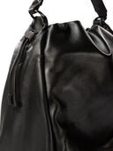Brunello Cucinelli Eimerbeutel in weichem Leder mit Monili