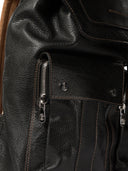 Brunello Cucinelli Körnig Kalbskurke Freizeit -Rucksack