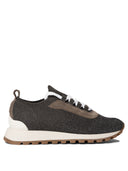 Brunello Cucinelli "Sparkling Precious Eyelets" Sneakers